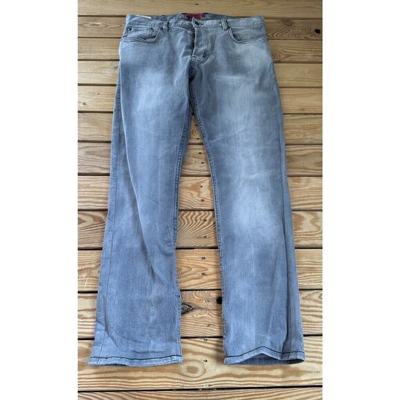 Hugo Straight Leg Jeans Size 33x32 Men’s Gray - Picture 1 of 11